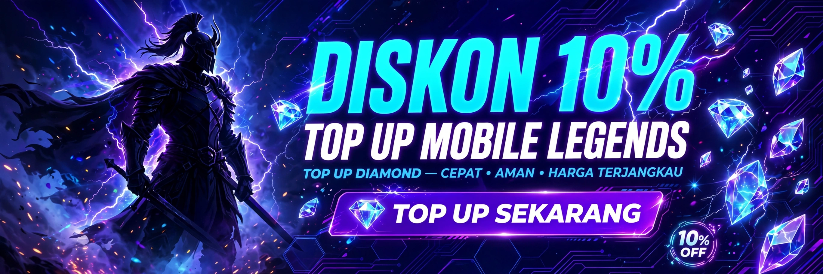 Diskon 10% Top Up Mobile Legends