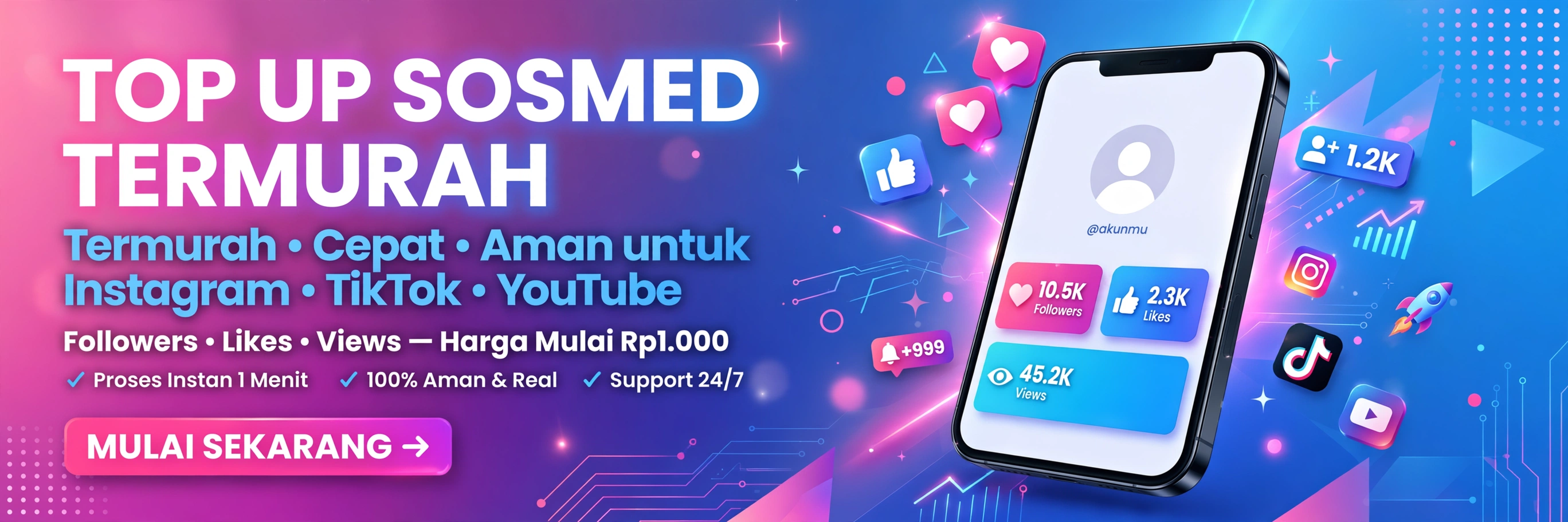 Top Up Sosmed Termurah